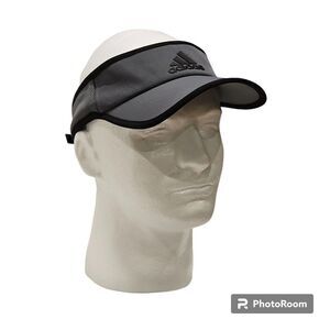Adidas ClimaLite Golf Tennis Strapback Visor Gray‎ Unisex